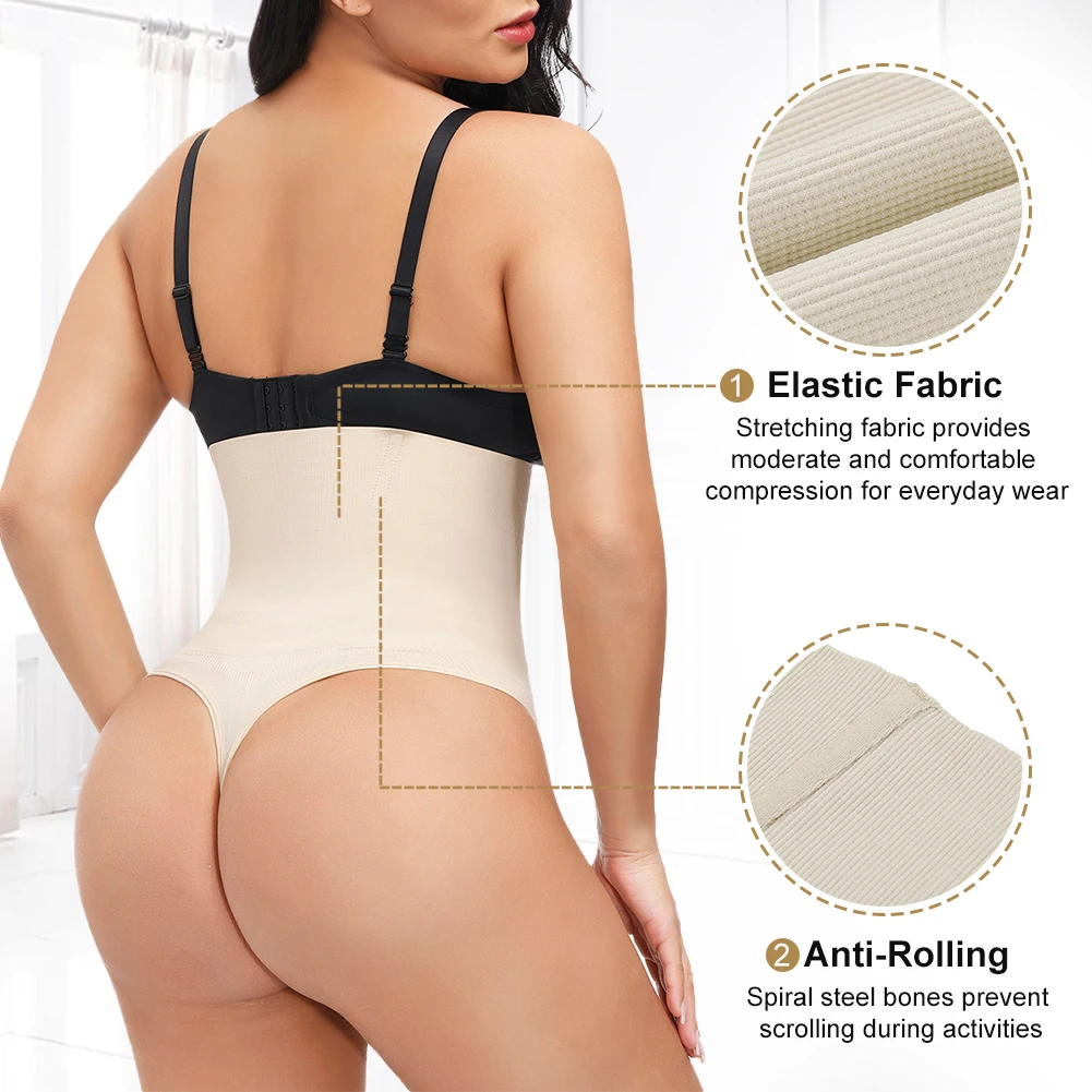 
High Waist Cincher Girdle Tummy Control Body Shaper Slimmer Sexy Thong Panty 