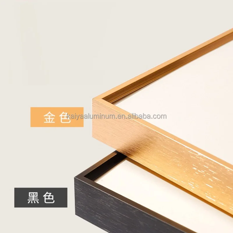 Waterproof  bedroom  wall mirrors full length Aluminum rectangle frame floor stand gold mirror painting frame