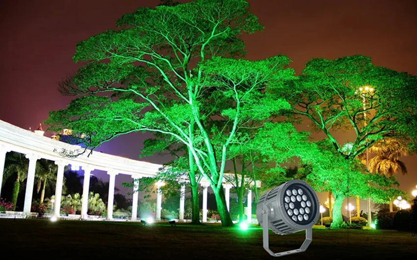 100W 200W solar LED flood light outdoor projectors rgb DMX512 controller  IP66 building landscape outdoor spotlight