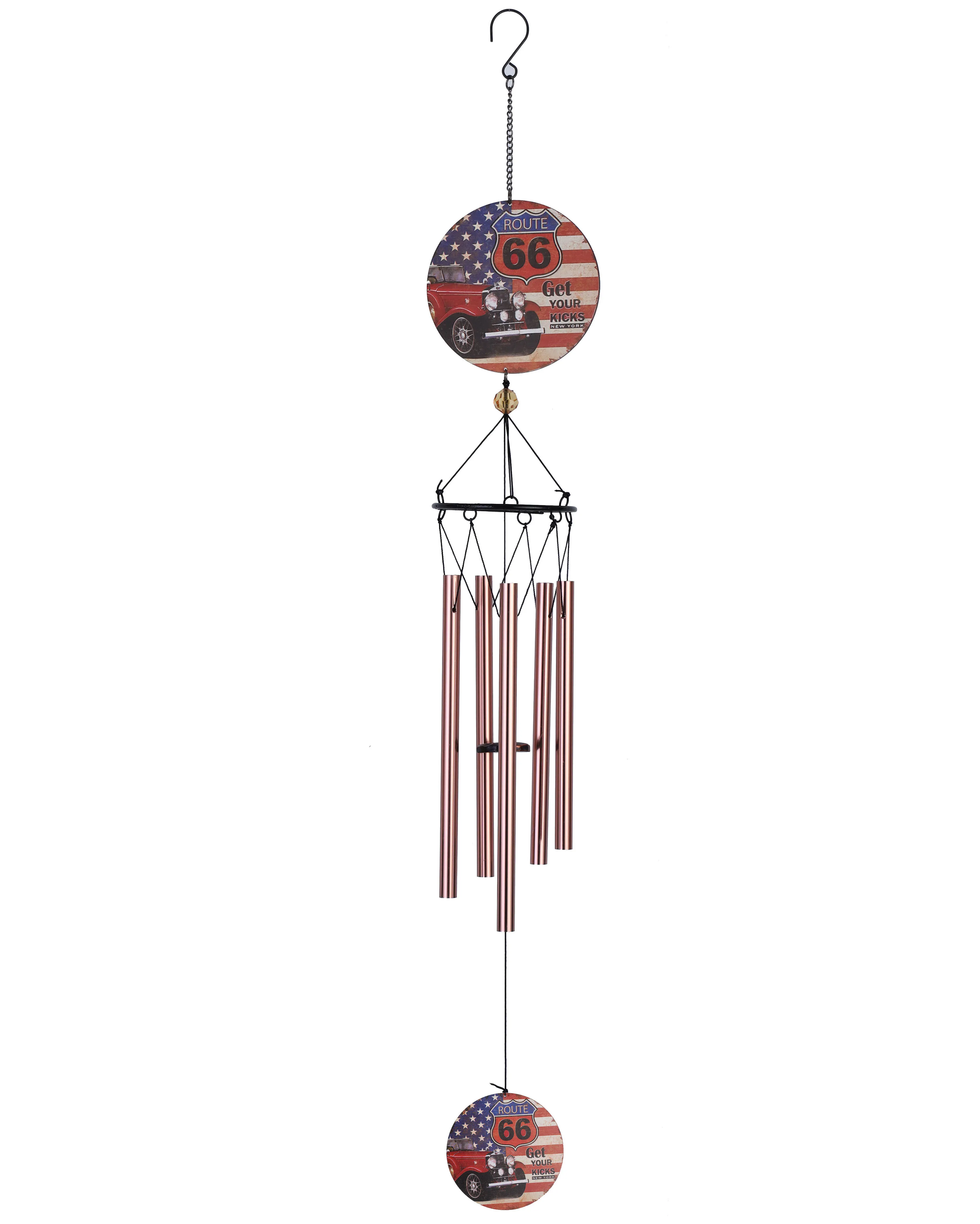 HF Brass good Japanese-style round wind chimes outdoor interior decoration wind chimes