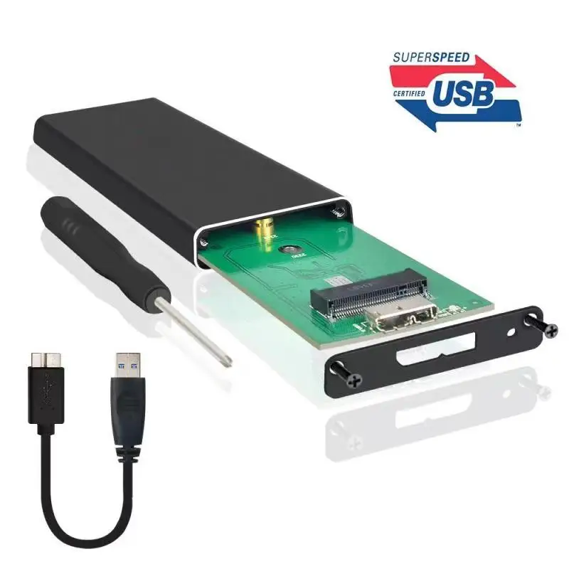 Зат (AX-203S) Лидер продаж от производителя USB 3,0 к NGFF(M.2)SSD Поддержка 2230 2242 2280 жесткий диск SSD Внешний жесткий диск корпус коробки