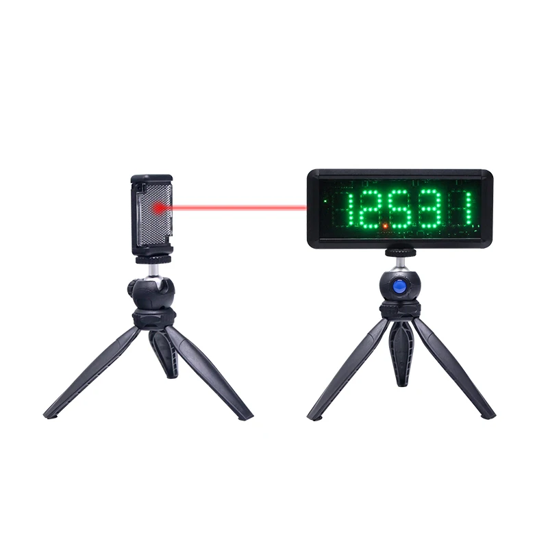 YIZHI Highlight LED Display Single Person Running Race Stopwatch Sprint Training Round-trip Speed Time Test Wireless Laser Timer