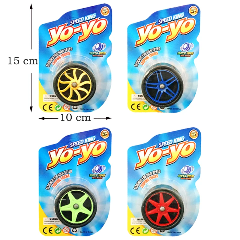 Wholesale Custom Logo Design Plastic Classic Yoyo Toys Wheel Shape professional Yoyo Ball Toys For Kids