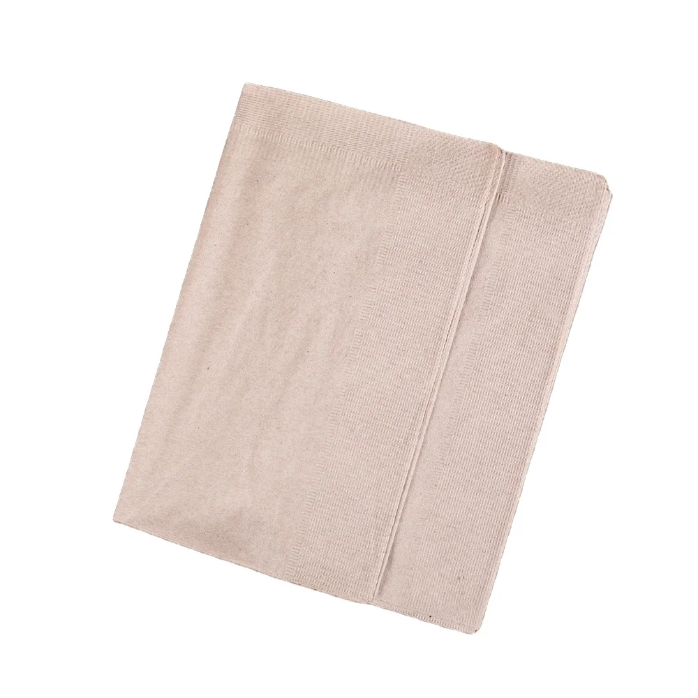 Коричневые бумажные обеденные салфетки 2Ply 40*40 для ресторана