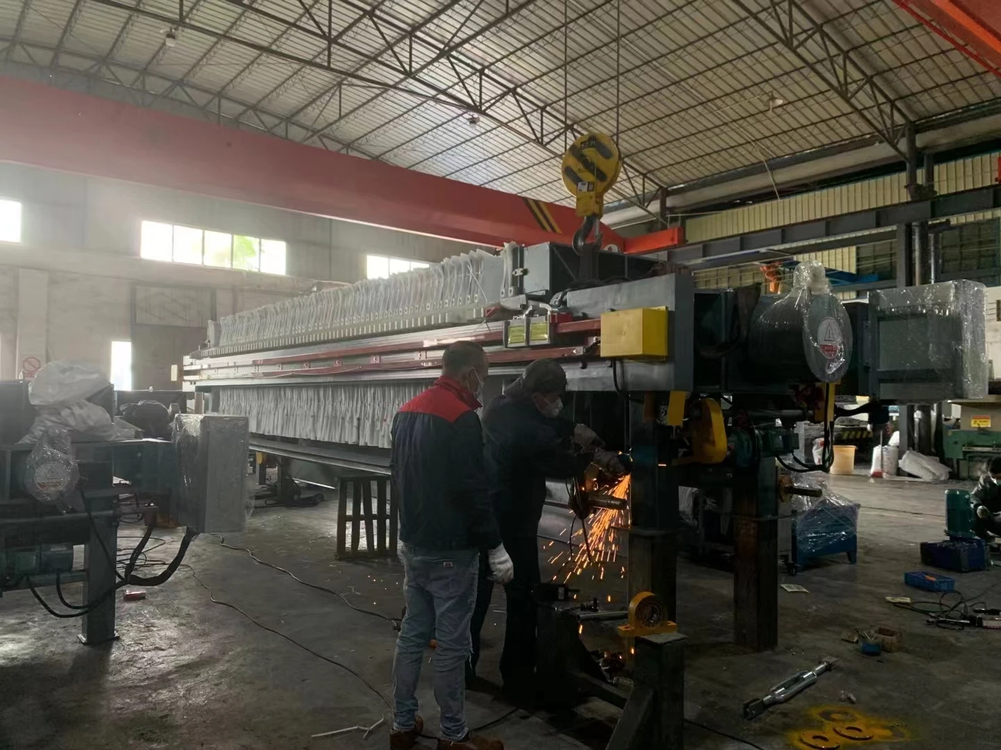 Sludge / Mud Dewatering membrane Filter Press Machine for Waste Water and Sewage Treatment