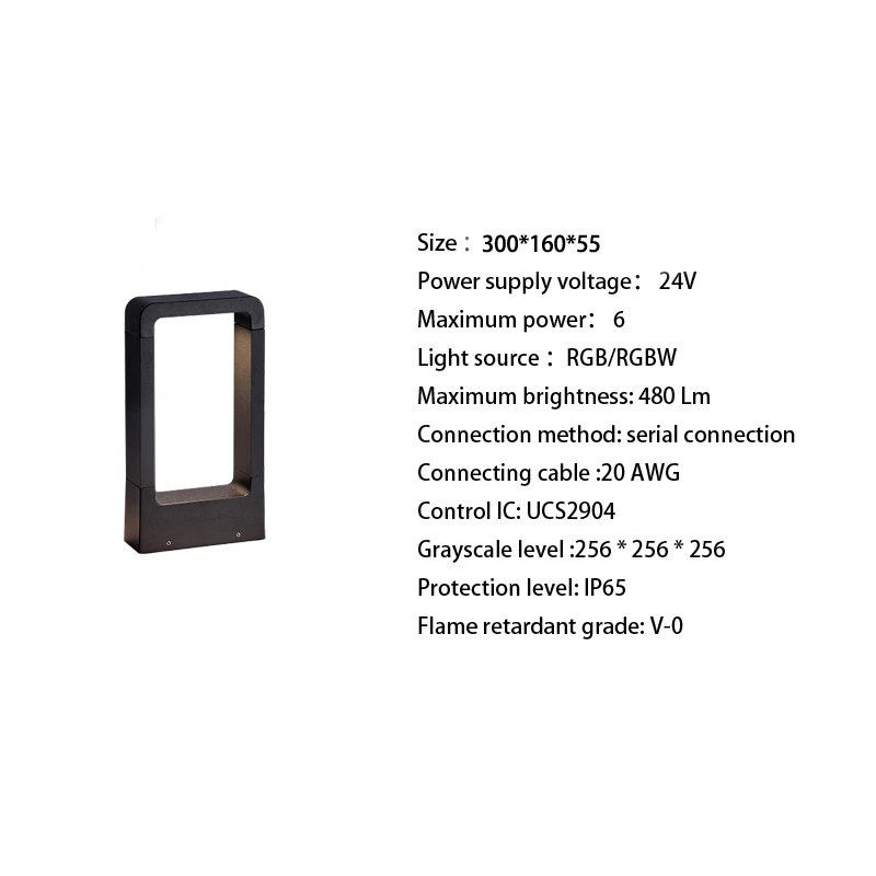 IP65 Waterproof Yard Lamp 24V Low Voltage Outdoor RGBW LED Landscape Garden Street Pathway Light