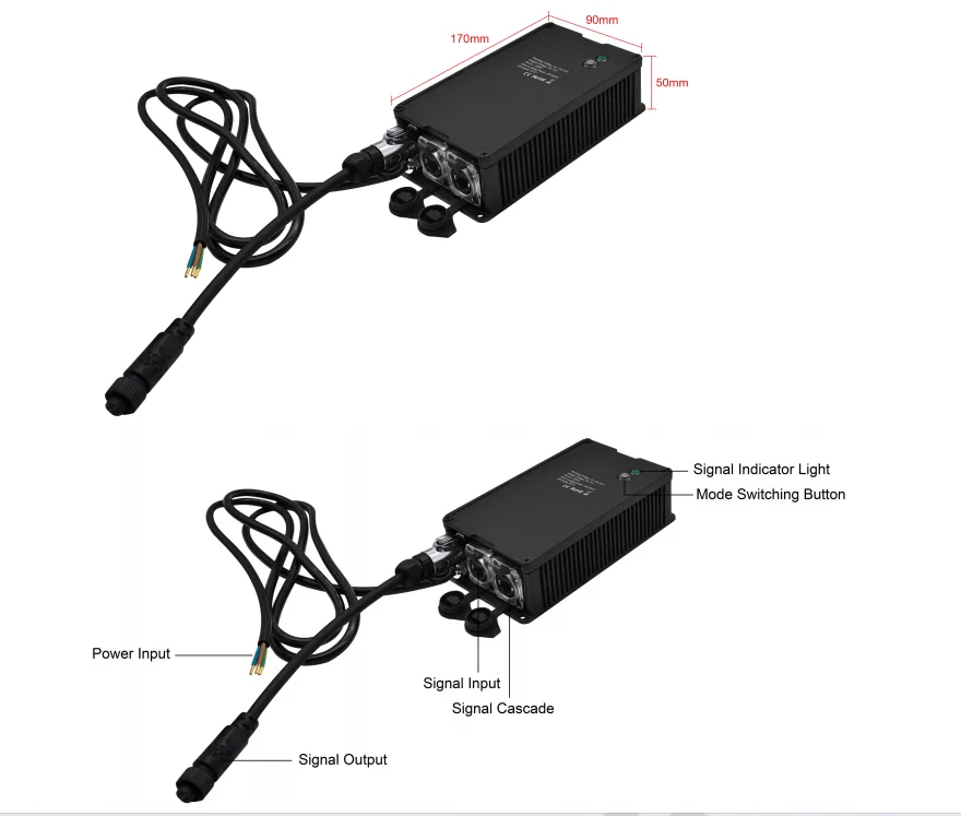 24v RGB/ RGBW Outdoor Rainproof 1 ports Controller  Artnet DMX Stage lighting controller