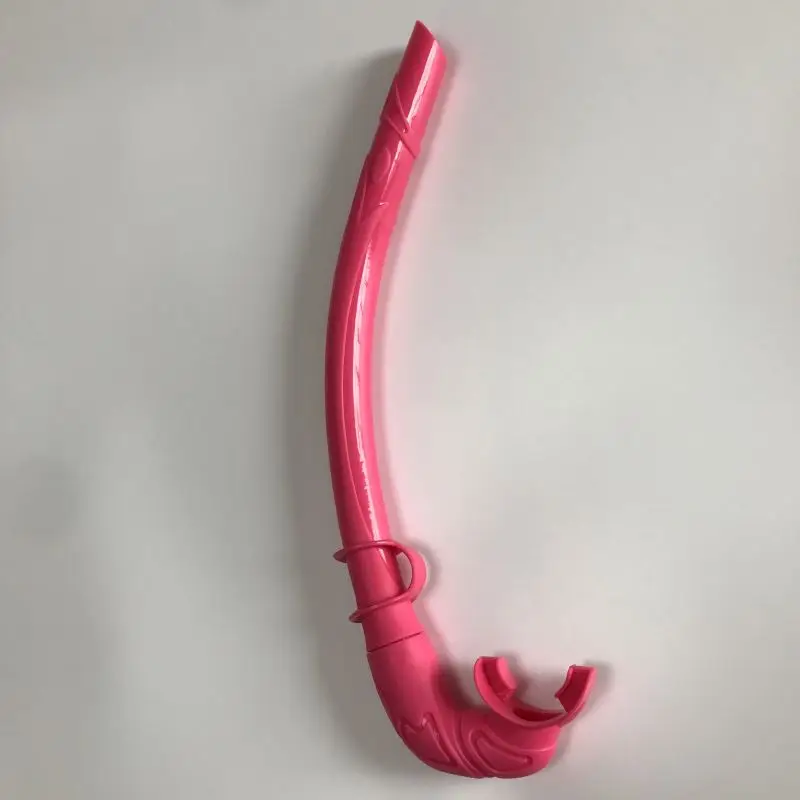 Silicone Mouthpiece Safety Liquid Silicone  Free Diving Snorkel Swimming Training Snorkel Folding Diving Snorkel