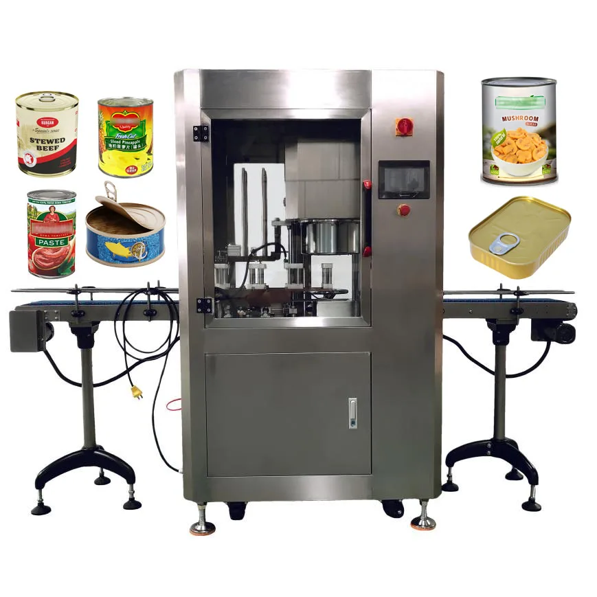 Can Sealing Machine Industrial Fish Canned Food Machine Peaches Mushroom Meat Tuna Tomato Vegetable Canning Machinery Factory