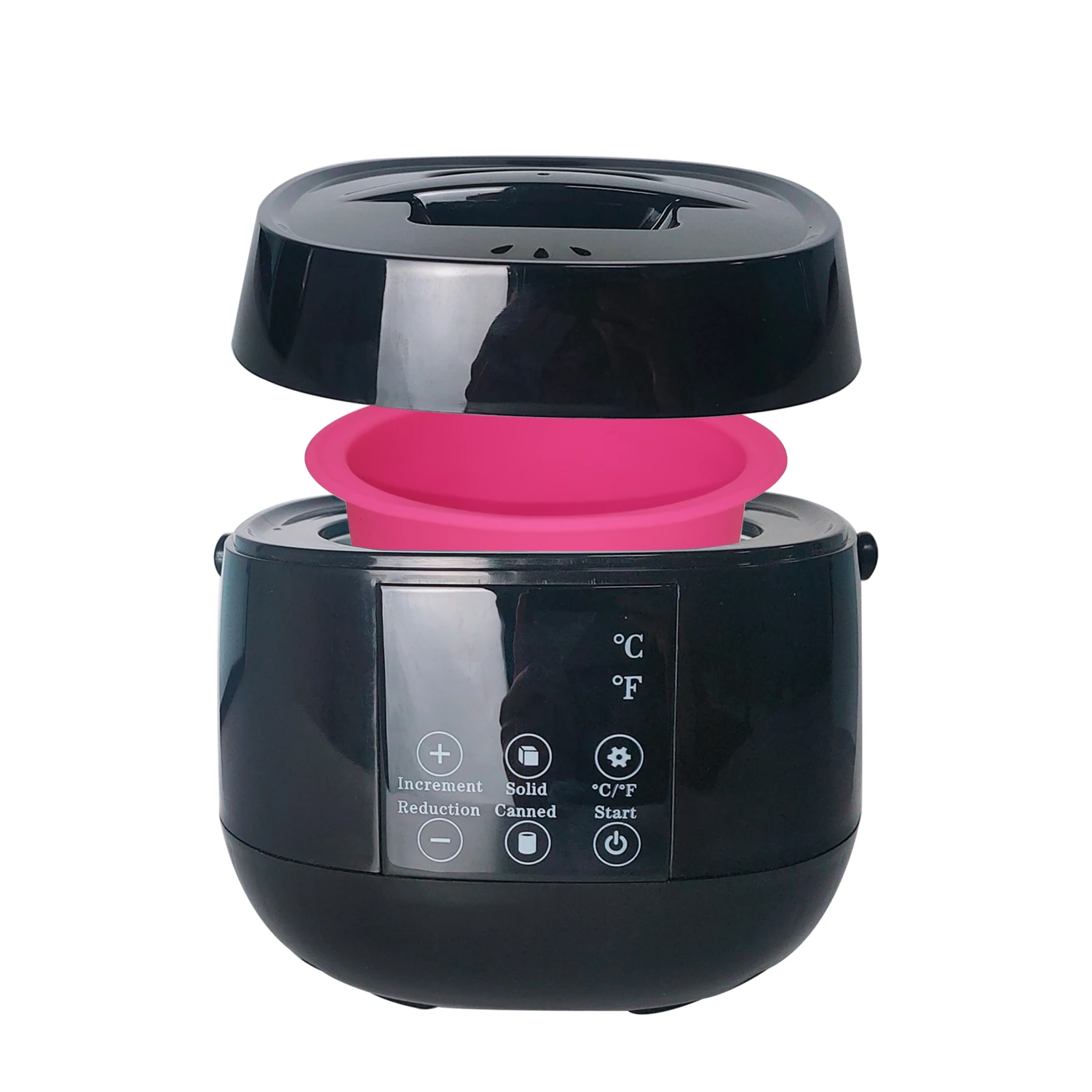 Private label Professional digital Smart LCD Paraffin Wax machine 500cc wax warmer 100W depilatory wax heater with silicone pot