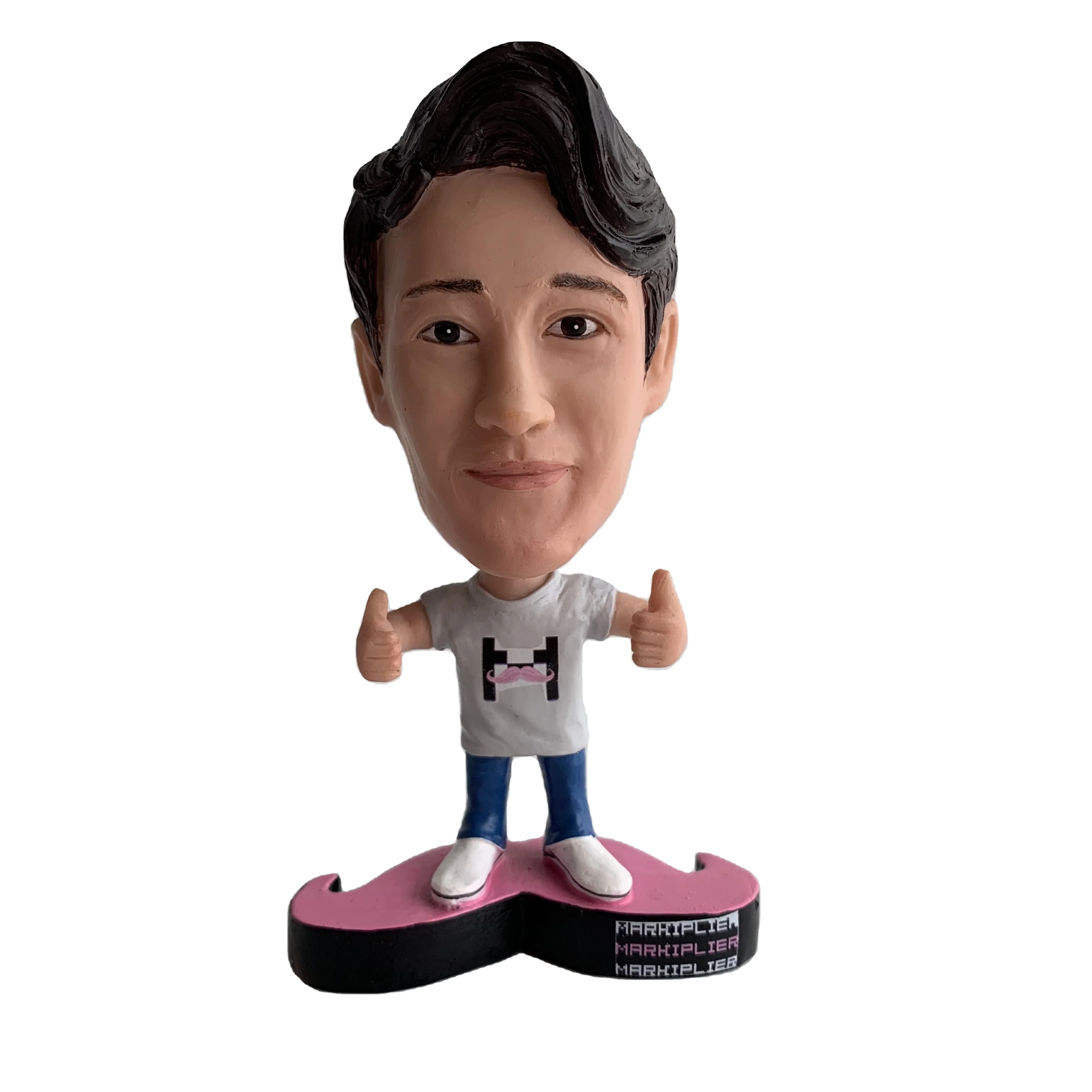 personal Asian male bobble head doll toys handsome guy wacky bobble head car nodding doll