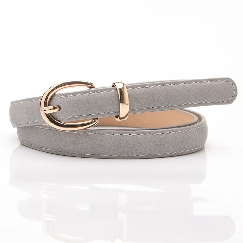 Wholesale High Fashion PU Leather Belts With Gold Buckle For Women