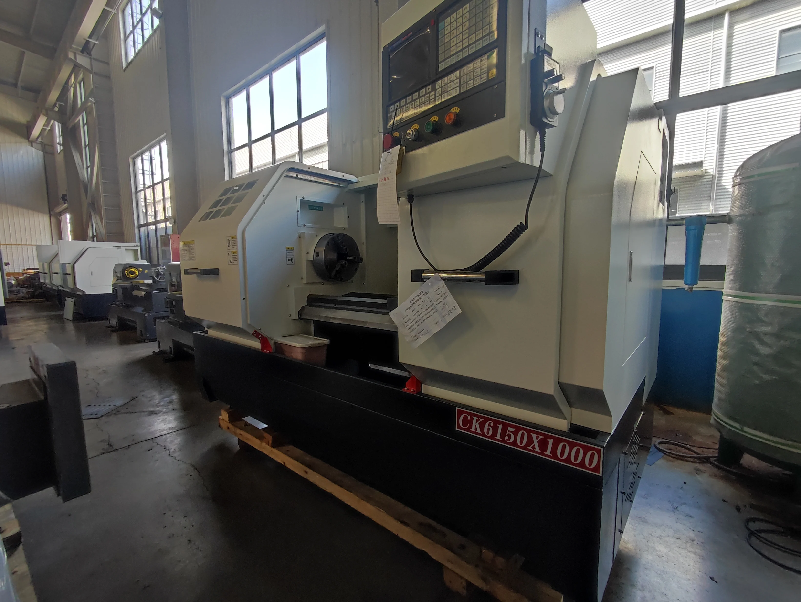 High quality automatic flat bed lathe machine for metal industry processing