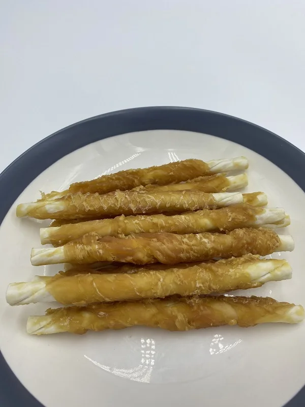 Натуральные чипсы для утки и мяса собак отбеленные палочки из воловьей кожи жевательные органические