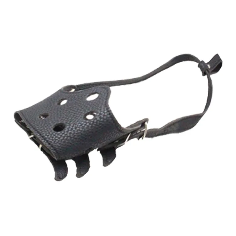 Breathable PU pet dog mouth cover Anti-bite and anti-call dog muzzle