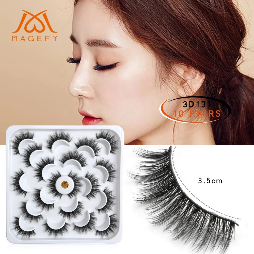 Maange wholesale luxury Natural 3D synthetic mink eyelashes