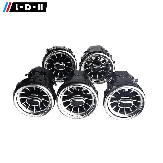 Turbo Air Vent Outlet With Interior Ambient Light Car Atmosphere Light For Mercedes Benz GLC Class X253 809 with 64 colors