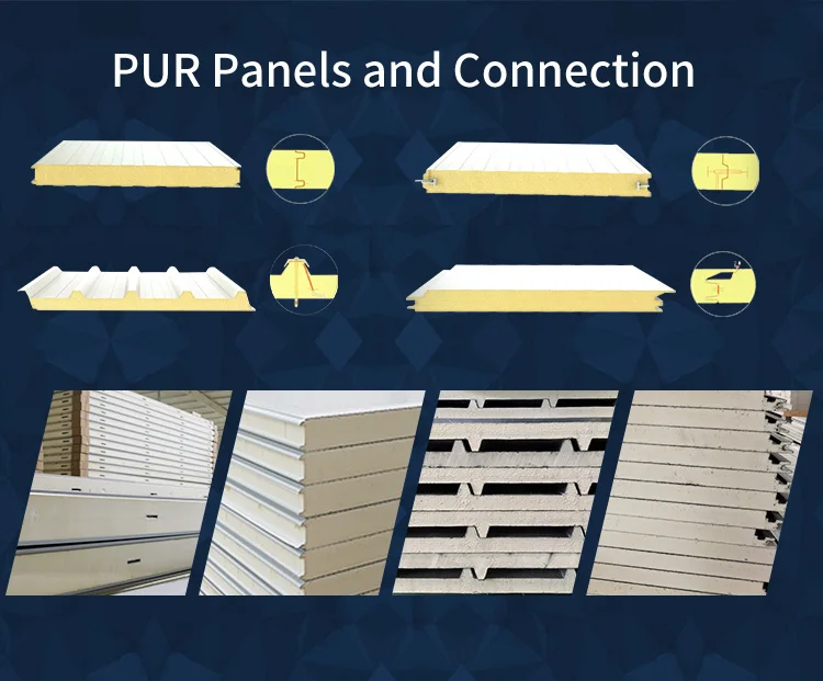 Cold Storage Plate Factory Price Product Customization Pur Pu Sandwich Panels For Cold Room