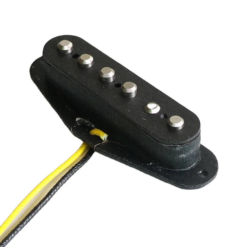 Wholesale Quality 9K Resistance Alnico 5 black Strat guitar pickup wound with flatwork in white/cream color