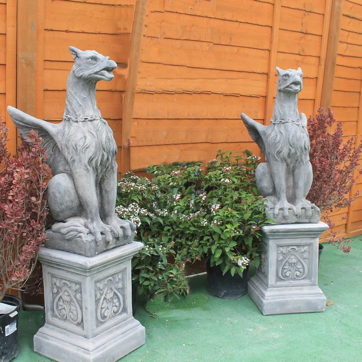 Life size animal sculpture stone marble gargoyle statue