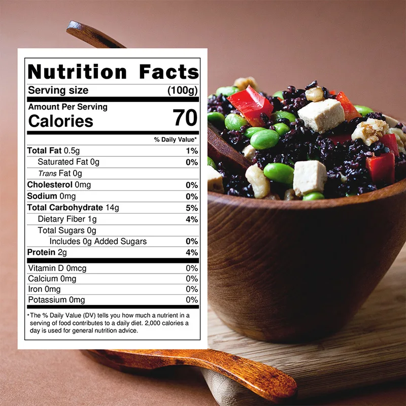 Instant Low Carb Shirataki Rice Weight Loss Low Gi No Perservatives Dried Konjac Black Rice