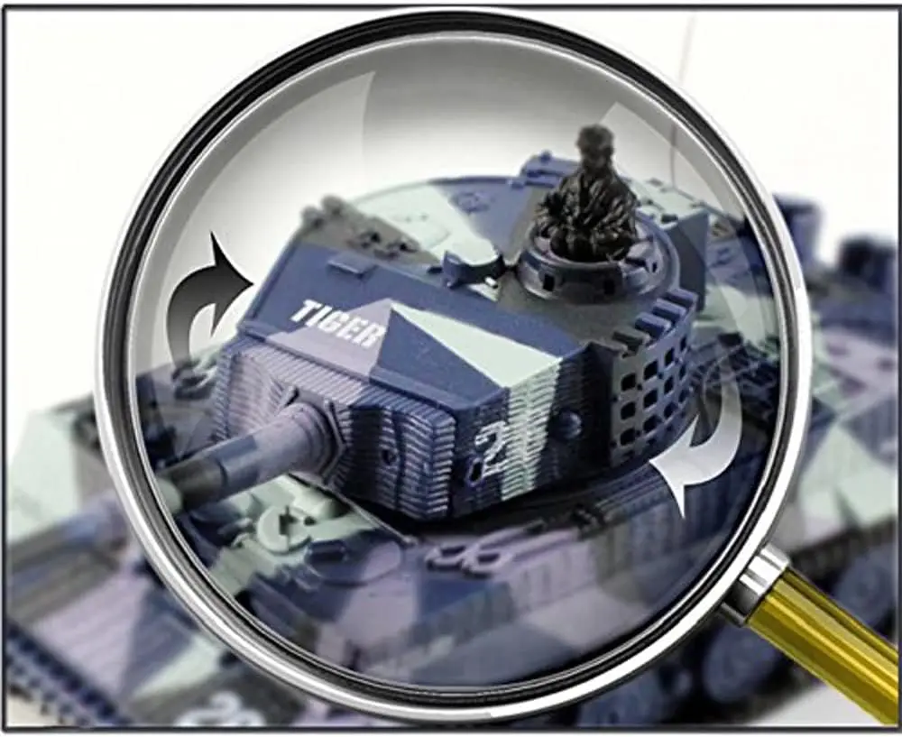 1:72 немецкий танк Tiger I Panzer с дистанционным управлением мини-Радиоуправляемый вращающейся башней и звуком