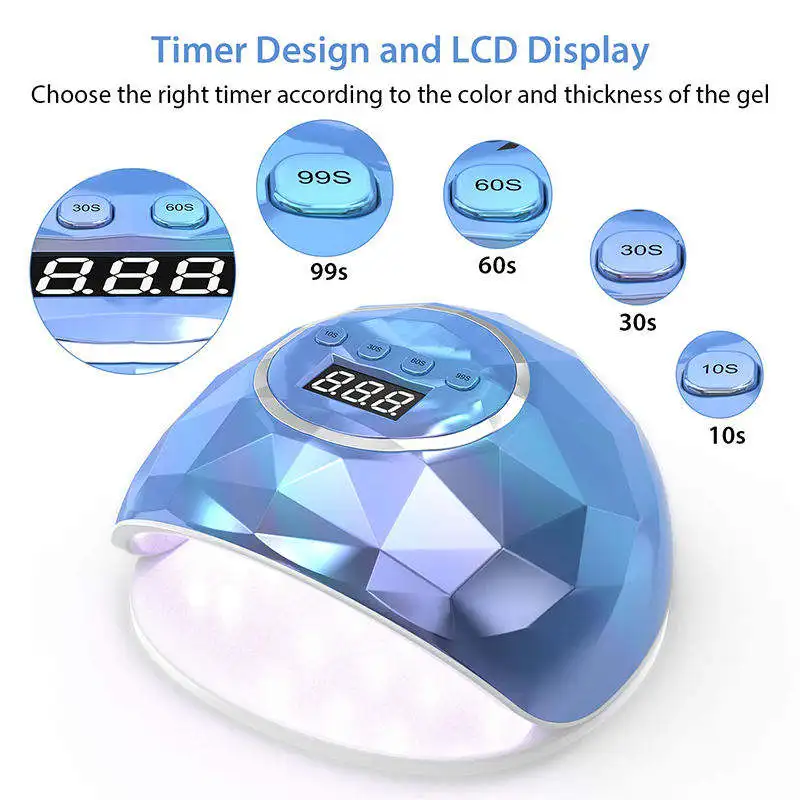 New Arrival 86W Powerful Dual Light Source Led Sun Uv Nail Lamp For Nail Salon Use