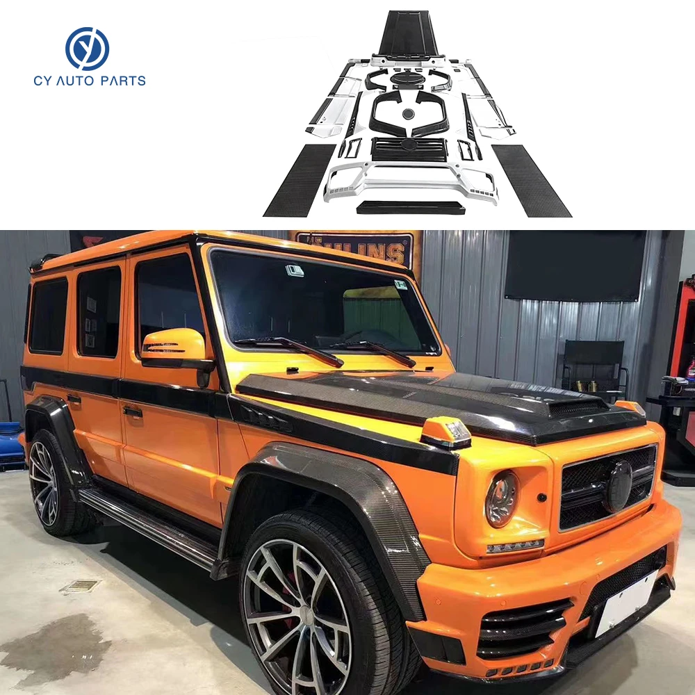 Для Mercedes-Benz G Class W463 G350 G500 G55 G63 из углеродного волокна Модернизированный стиль MSY полный
