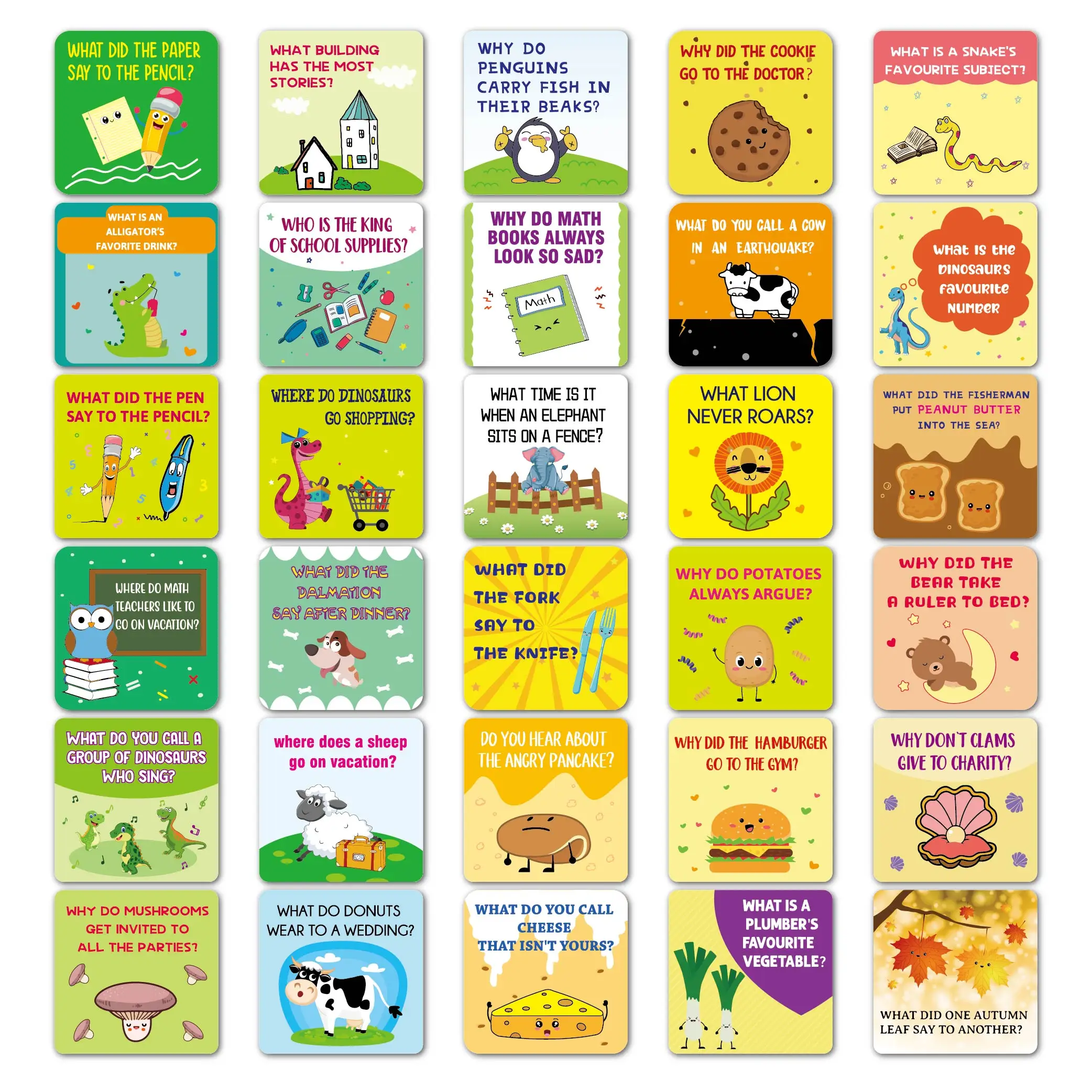 60 шт. карточки для ланч-боксов