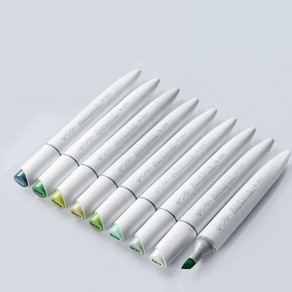 Dual Tip Art Markers for Painting Sketching Calligraphy Drawing Odorless & Non Toxic Twin Head Permanent Colouring Marker Pens