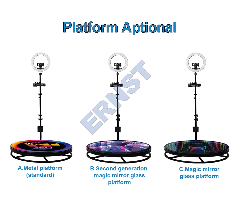 Selfie 360 Spinner Platform Party Supply Photobooth Vending Machine Automatic Rotating Camera Video Cabina 360 Photo Booth