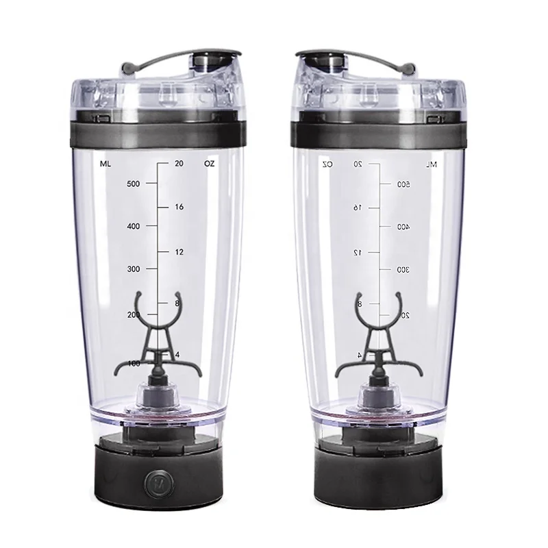 600ml Black Mixing Cup Popular Battery Type Stirring Bottle 30oz Vortex Protein Shaker