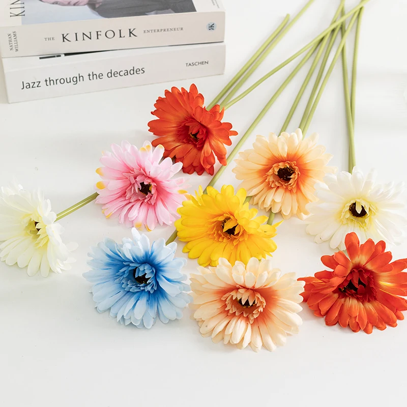 Artificial Flowers Gerbera Jamesonii Single Sleeve Flower For Home Decoration Silk Flowers
