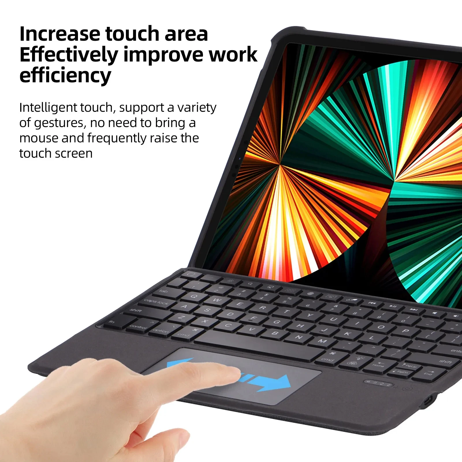 Wireless Detachable backlit Keyboard pencil holder Cover for iPad 10.2 10.5 Air 3 4 5 10.9 10th Touchpad Case for pro 11