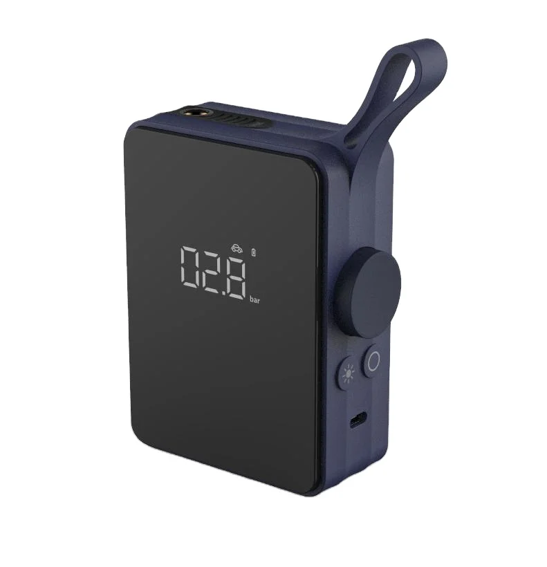 HOTO New Wireless mini car tyre inflator electric portable car air pump digital car 12v tire inflators with LCD display