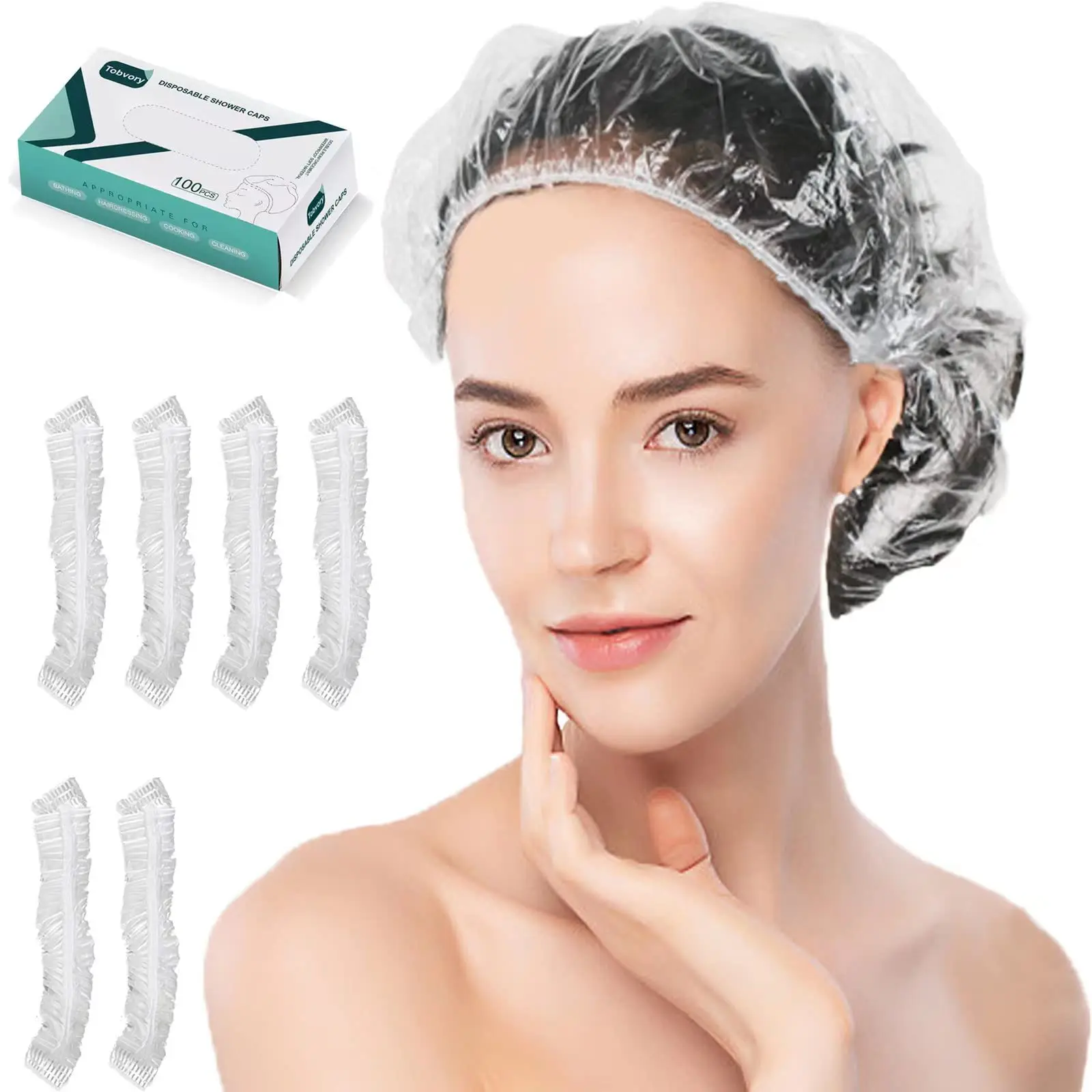 Plastic Disposable Hair Cap Disposable Hair Net Cap Doctor Cap Disposable