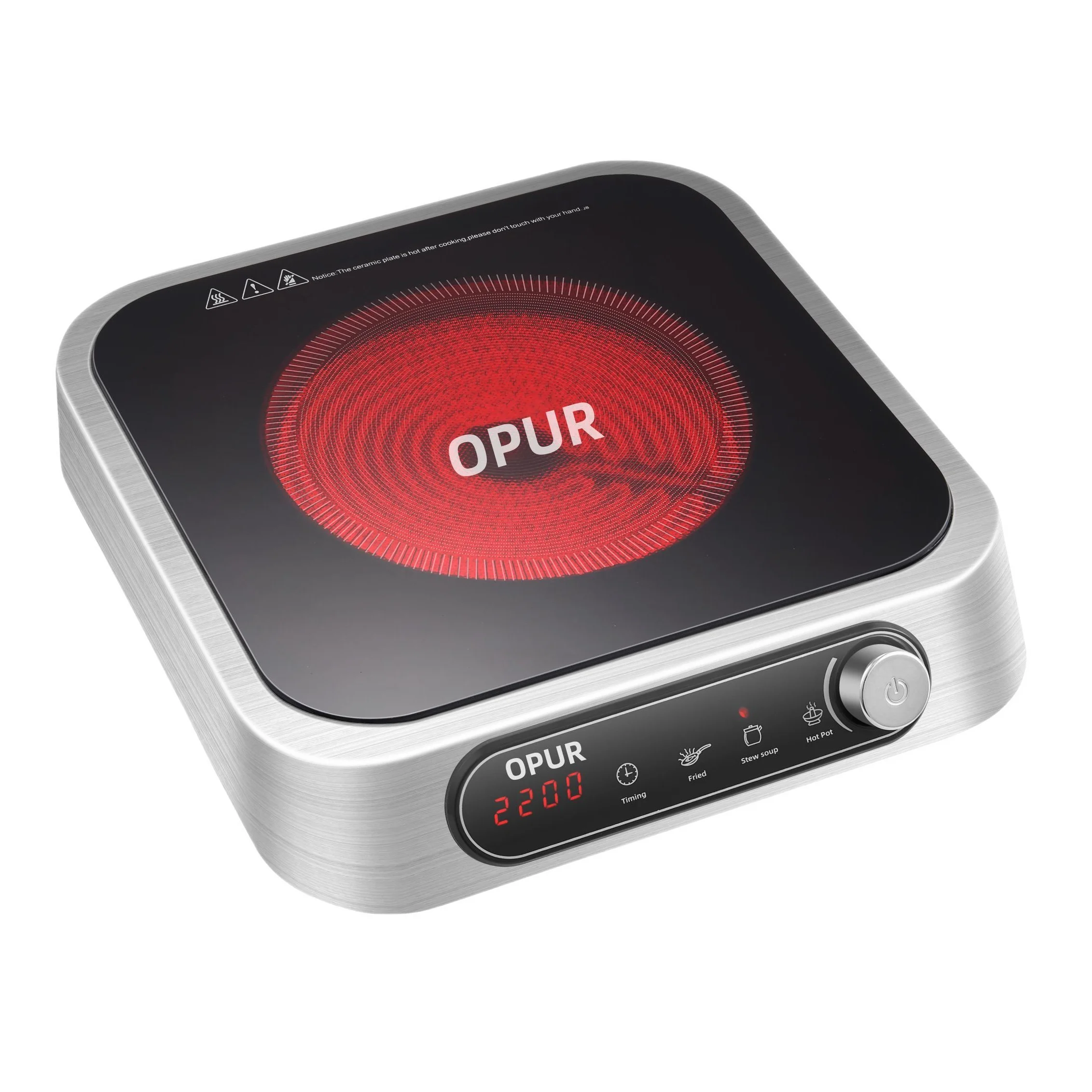 Мини-мини-керамическая ручка с управлением инфракрасная индукционная плита