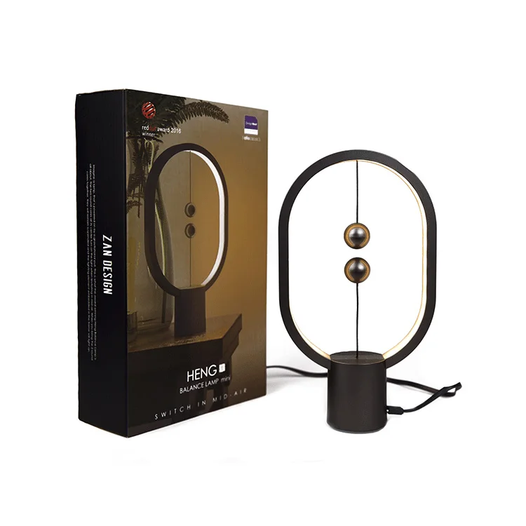 High quality ABS plastic indoor use LED light up balance ball switch lamp