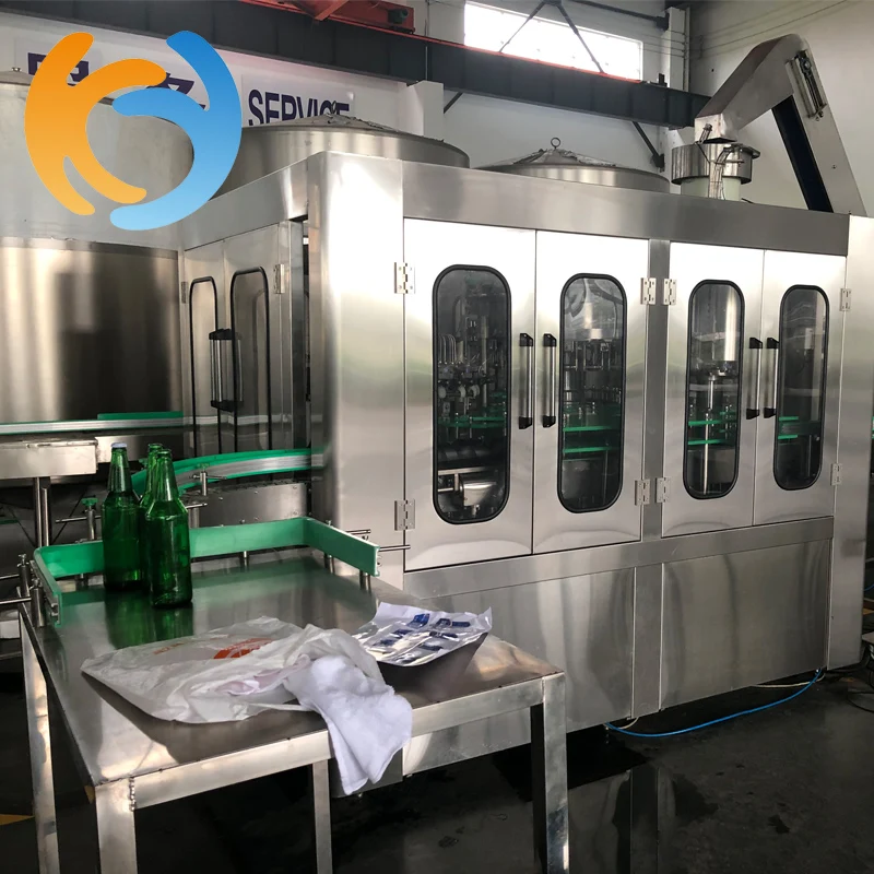 sei-automatic glass bottle washing machine/bottle filling machine
