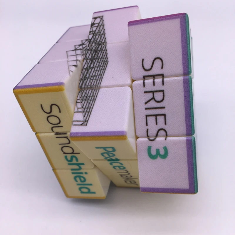 3x3x3 Speed Cube Sticker  Plastic 3D Magic Cube Puzzles OEM