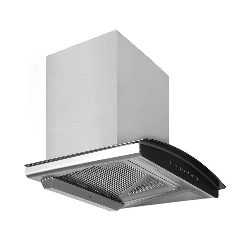 lawe 60cm curved shaped  kitchen hood with aluminum filter under cabinet range hood for kitchen