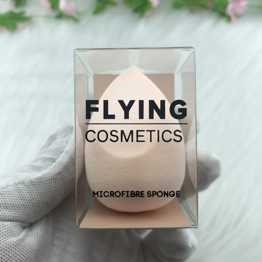 2024 Beauty TrendsPrivate Label hydrophilic Makeup Sponge Case Folding Packaging Box Plastic Clear PVC/PET Box Cosmetic Blender