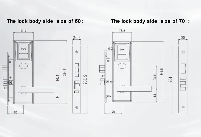 Goodum Intelligent RF Card Electronic Smart Door Lock A2100 For Hotel