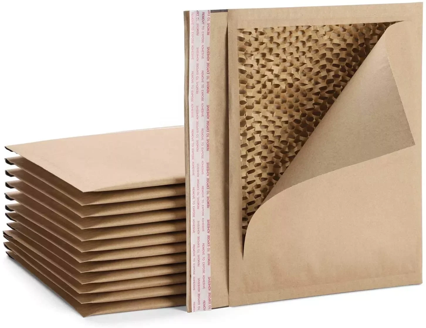 100% Recycled Biodegradable brown Kraft Paper #0 9x6 Inches Natural Honeycomb Padded Envelopes