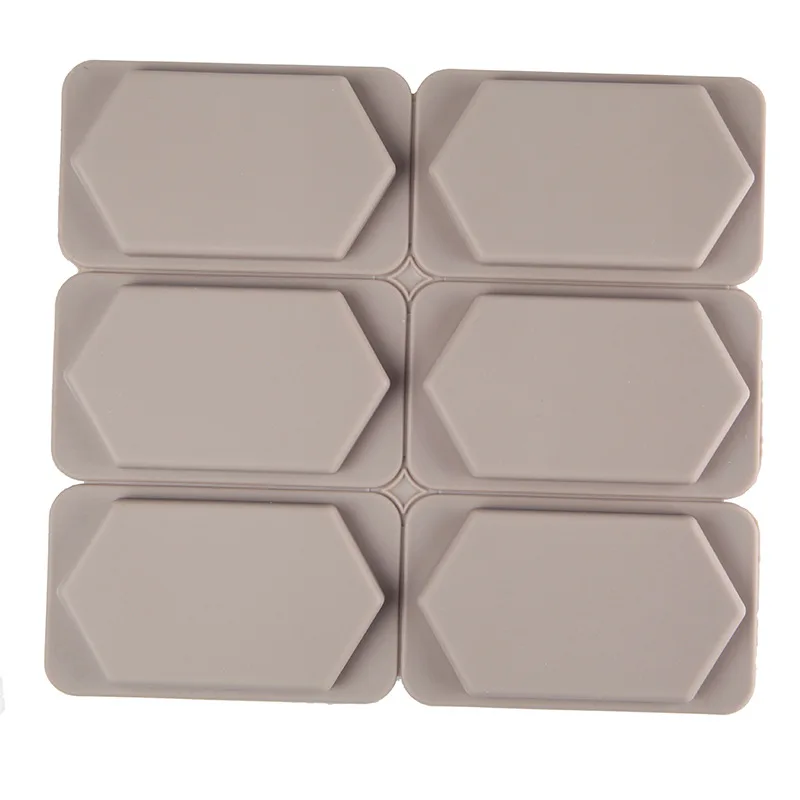 Six-piece tearable diamond-shaped diy aromatherapy wax tablets epoxy pendant plaster fragrant stone decorative silicone mold