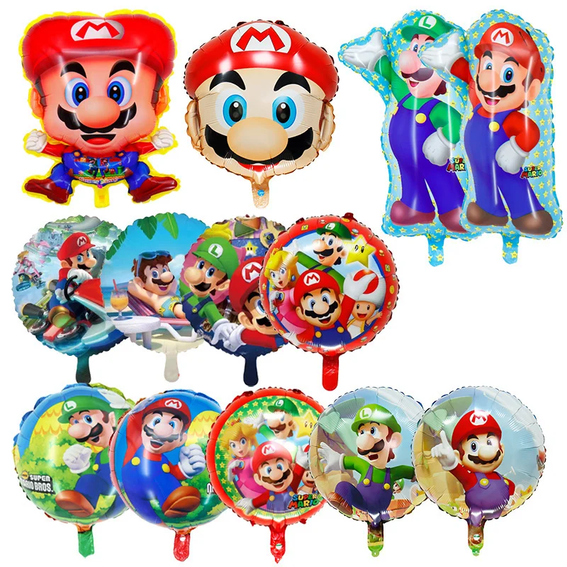 Customized New Super Mario Peach Princess Foil Balloon Latest Helium Style Super Hero Party Decoration Supplies Baby Shower Toys