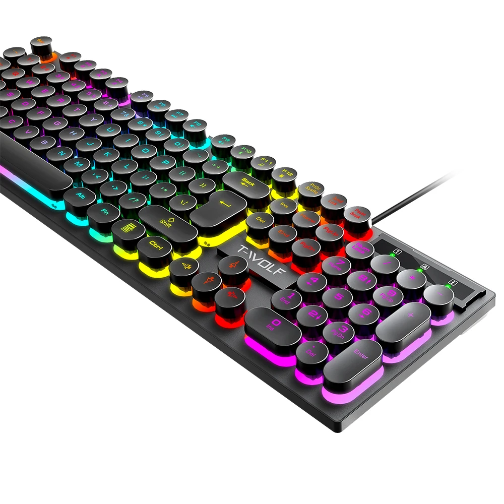 Top quality and good price keyboard and mouse backlight Led Colored Wired Gaming Keyboard And Mouse Set