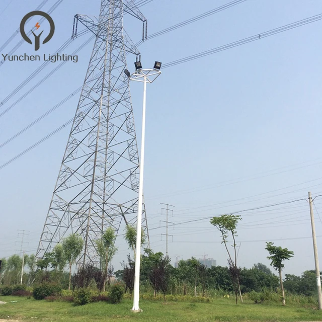  15-40m Outdoor Lighting Galvanized High Mast Light Poles for Football