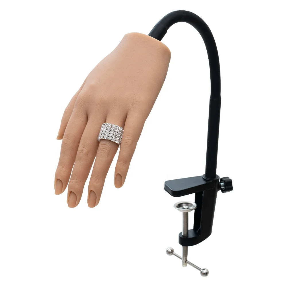  TGONE Realistic Practice Nail Training Hand Model Fake