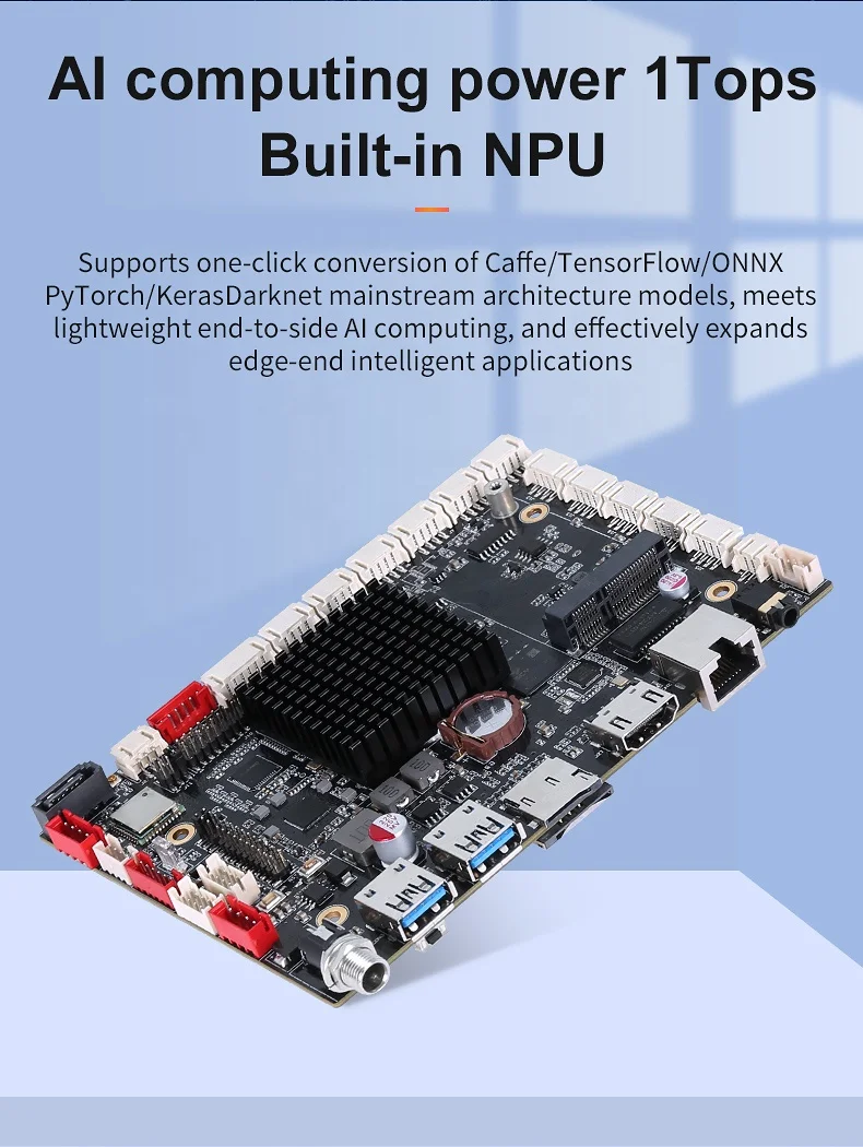 Cost-effective ARM-based SBC Multi Media LCD Driver Board 2GB DDR4 32GB eMMC RK3568 Quad Core 64bit Cortex-A55 CPU Android Board